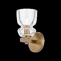 Trey Wall Sconce, Patina Brass