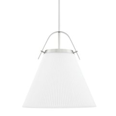 Aldridge Pendant, Polished Nickel