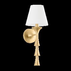Vails Gate Wall Sconce, Vintage Gold Leaf