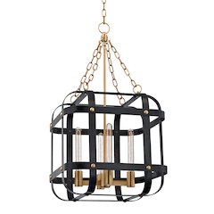 Colchester Pendant, Aged Brass, Old Bronze