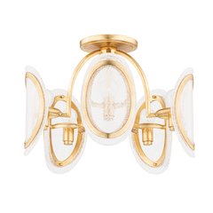 Danes Semi Flush, Vintage Gold Leaf