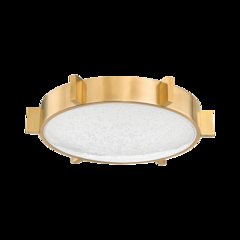 Ansonia Flush Mount, Vintage Brass