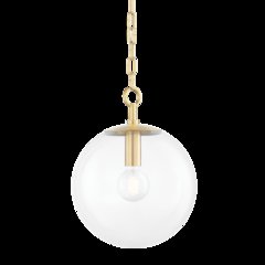 Juliana Pendant, Aged Brass