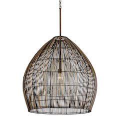 Holden Chandelier, Textured Bronze