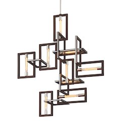 Enigma Chandelier, Textured Bronze