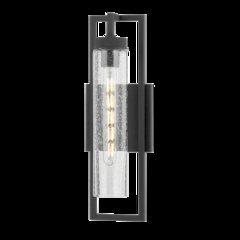 Chester Exterior Wall Sconce, Texture Black