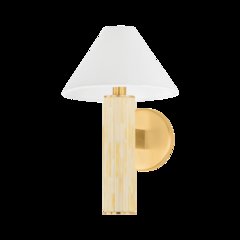 Clover Wall Sconce, Aged Brass