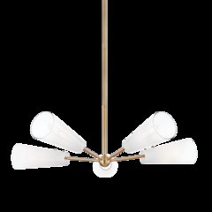 Camarillo Chandelier, Patina Brass