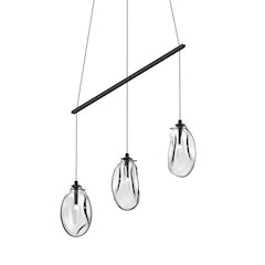 Liquid Pendant, Satin Black