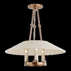 Archive Chandelier, Patina Brass