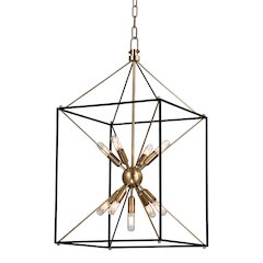 Glendale Lantern, Aged Brass