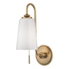 Glover Wall Sconce, Aged Brass