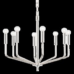 Bailey Chandelier, Polished Nickel