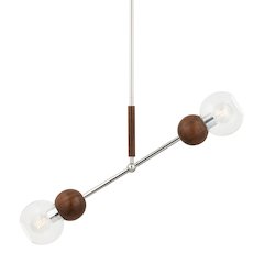 Arlo Linear, Polished Ss And Natural Acacia