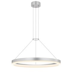 Corona Pendant, Bright Satin Aluminum
