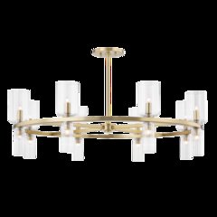 Tabitha Chandelier, Aged Brass