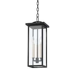Eden Exterior Pendant, Texture Black