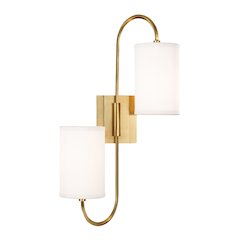 Junius Wall Sconce, Aged Brass