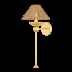 Perilla Wall Sconce, Aged Brass