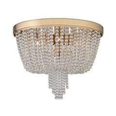 Royalton Flush Mount, Aged Brass