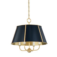 Cambridge Chandelier, Aged Brass
