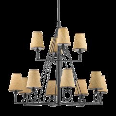 Pendelton Chandelier, Aged Iron