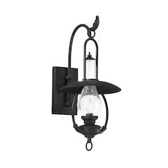 La Grange Exterior Wall Sconce, Soft Off Black