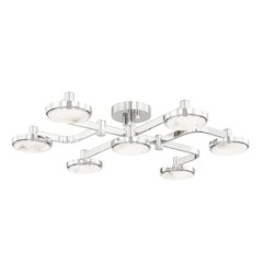 Meander Semi Flush, Polished Nickel