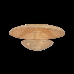 Draco Semi Flush, Bronze Leaf