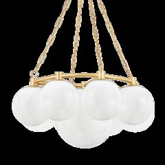 Thornwood Chandelier, Aged Brass