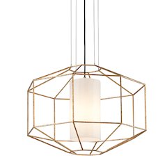 Silhouette Chandelier, Gold Leaf