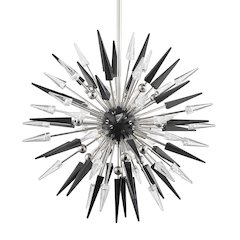 Sparta Chandelier, Polished Nickel