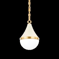 Ciara Pendant, Aged Brass