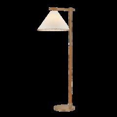 Stoney Floor Lamp, Patina Brass