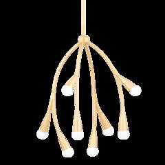 Elsa Chandelier, Gold Leaf