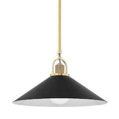Syosset Pendant, Aged Brass