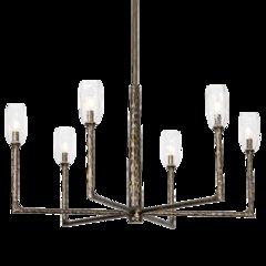 Lyle Chandelier, Black Patina Gold
