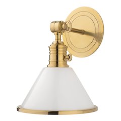Garden City Wall Sconce, Aged Brass