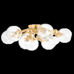 Abbott Semi Flush, Aged Brass
