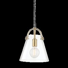 Karin Pendant, Aged Brass