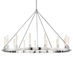 Chambers Chandelier, Polished Nickel