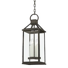 Sanders Exterior Pendant, French Iron