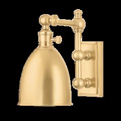Roslyn Wall Sconce, Aged Brass
