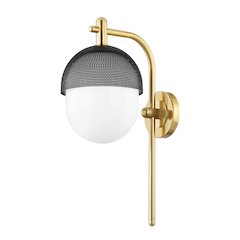 Nyack Wall Sconce, Aged Brass