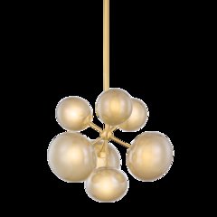 Zaley Chandelier, Aged Brass