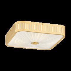 Henri Semi Flush, Aged Brass