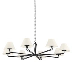 Ozias Chandelier, Black Iron