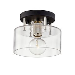 Bergamot Station Semi Flush, Texture Black