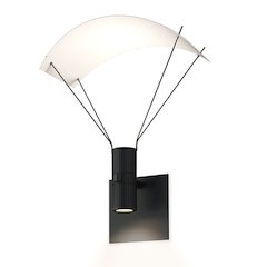 Suspenders Wall Sconce, Satin Black