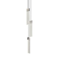 V Panels Pendant, Polished Chrome